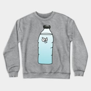 Cute Googly-Eyed Water Bottle Crewneck Sweatshirt